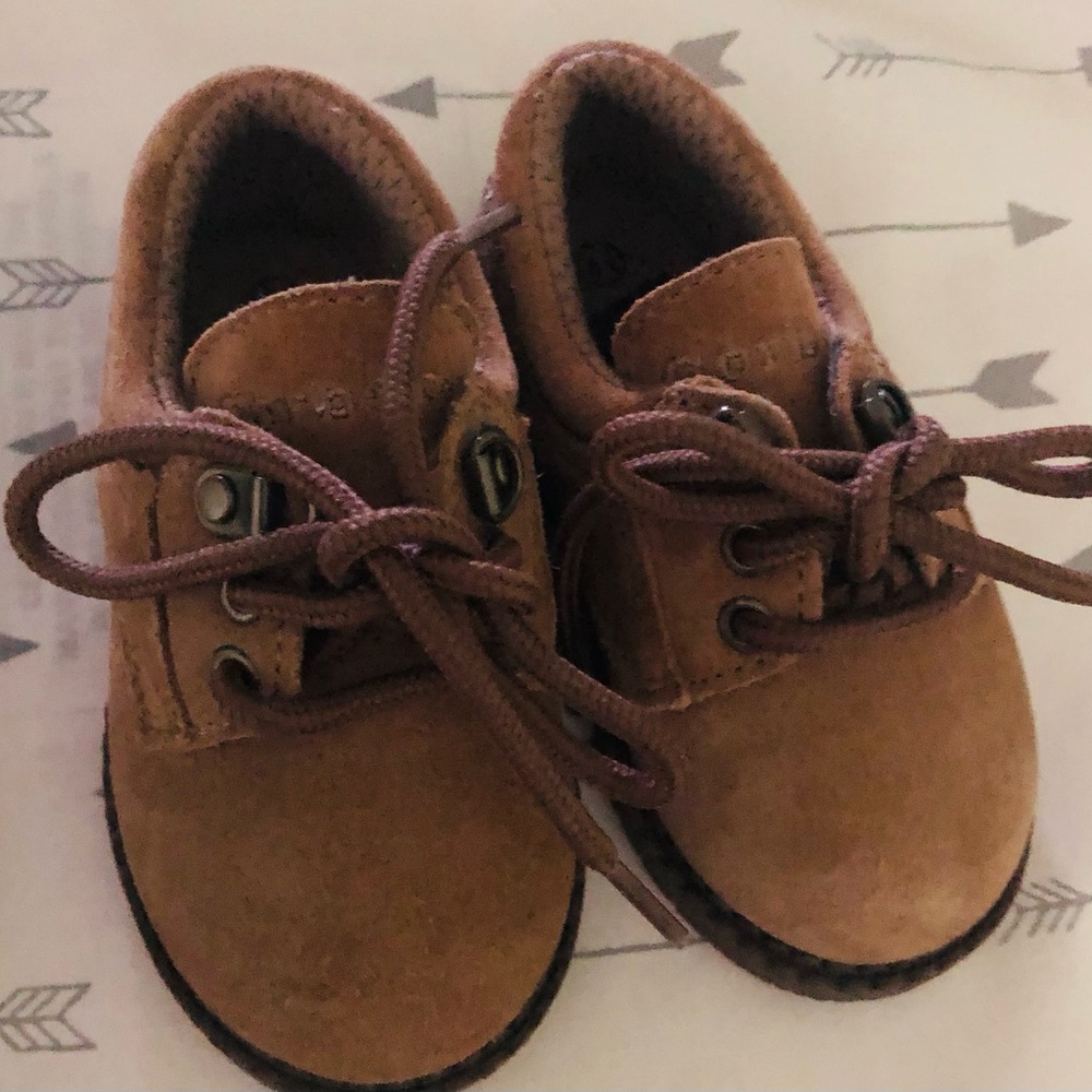 Baby boy vintage Suede leather